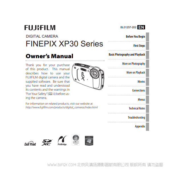 富士 XP30 英文版 finepix xp30 series owner's manual 說(shuō)明書(shū)下載 使用手冊(cè) pdf 免費(fèi) 操作指南 如何使用 快速上手