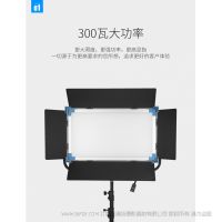 利帥 LS RGB300 二代 HUESCAPE系列多彩柔光燈二代RGB300, 燈體主要采用銀色和藍色搭配，燈光顏色 0-360°色域可調，2800-10000K色溫